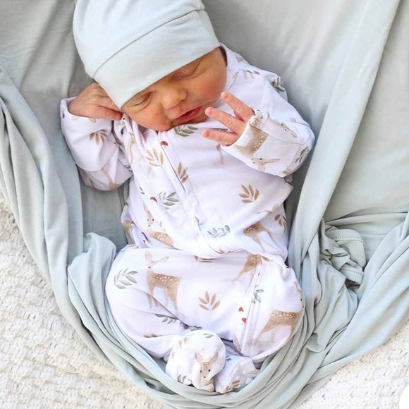 Caden Lane Other - Caden Lane FINLEY'S FAWN ZIPPER FOOTIE Sleeper- Size 0-3 Months